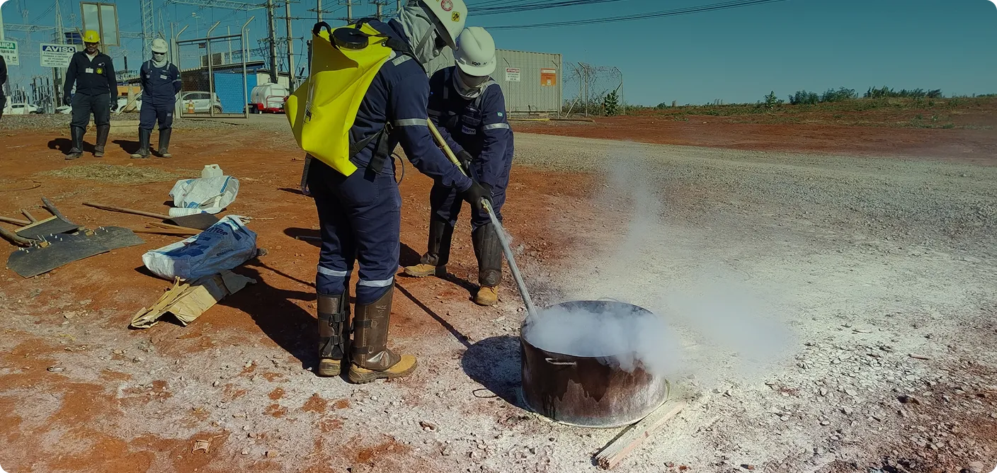 Equipe Renova Ambiental em projeto de investimento social privado