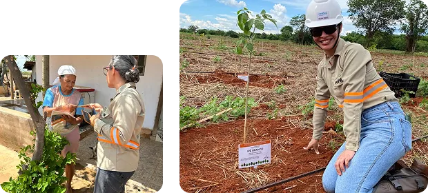Especialistas da Renova Ambiental em campo