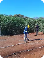 Equipe da Renova Ambiental em reunião técnica
