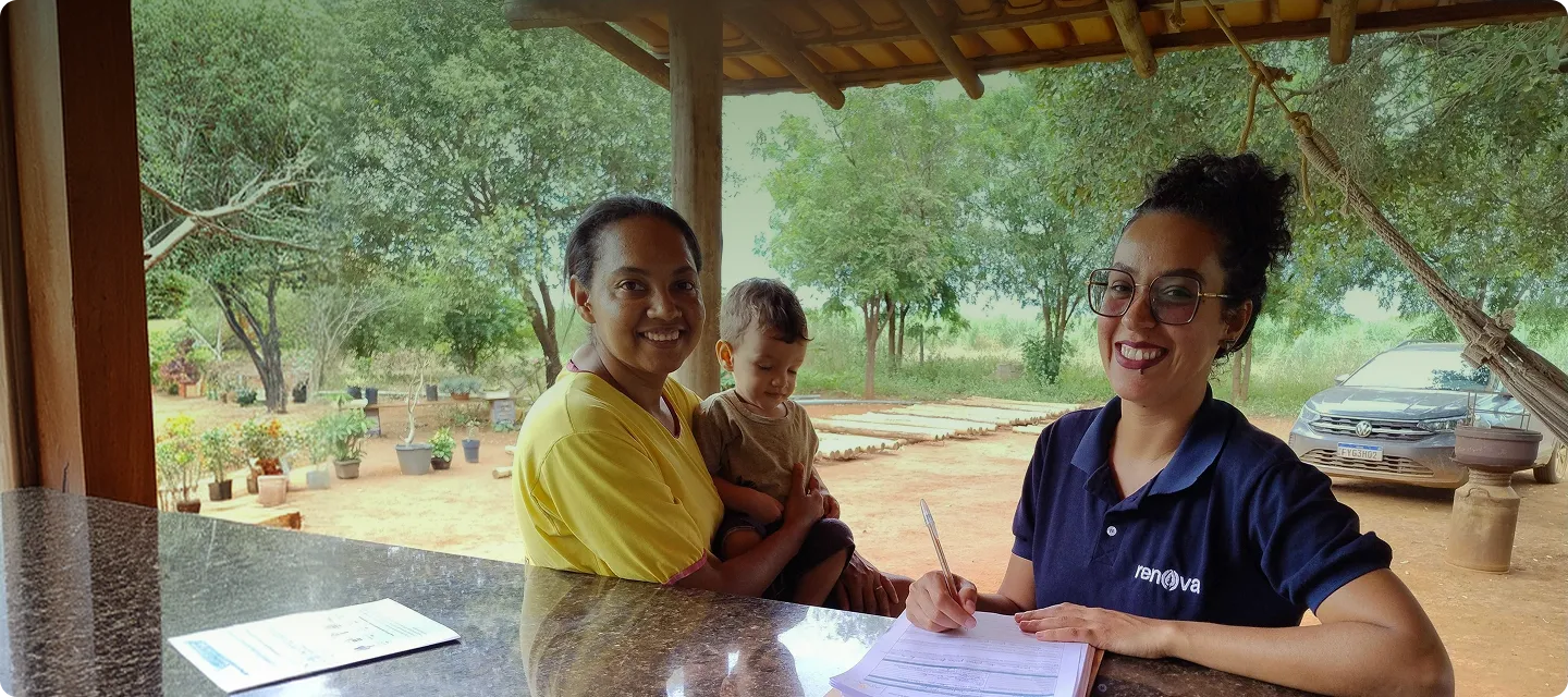Equipe Renova Ambiental em campo de análise socioambiental